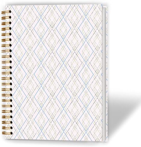 Grandmillennial Pink and Blue Floral Spiral Notebook 5.5x8.3, Retro Cottagecore Flower Aesthetic Journal for Women, Pastel Floral Grand Millenial Hardcover Notebook Journal in Saudi Arabia