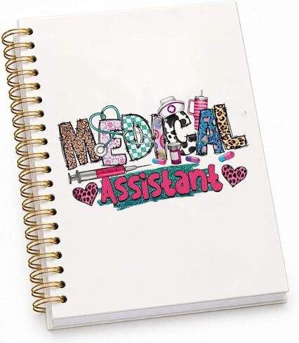 CNA Gifts Notebook Journal, Medical Assistant Accessories Gifts for Women Medical Student, Nursing School Essentials, Hardcover Lined Spiral Notebook, 5.5x8.3 Inch in Saudi Arabia