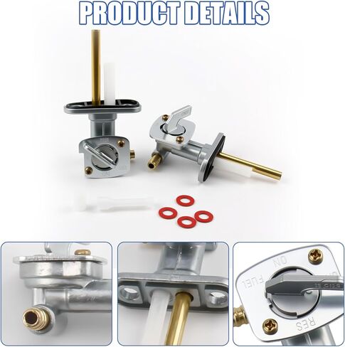 2 Pack Petcock Fuel Shutoff Valve, Tank Switch Gas Valve for YFM250B YFM250X YFB250 YFB250FW YFM250X YFM400FB YFM400FBH YFM400FBE YFM400F YFM400H YFM400FH YFM400FW YFM400N 4x4 Series in Saudi Arabia