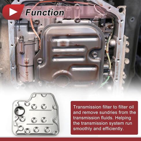 1Pcs Transmission Filter for Lexus ES300 2002-2003 Engine Automatic Transmission Oil Filter No.3533033040 Silver Tone Metal in Kuwait