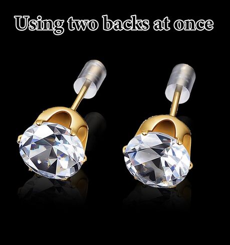 200PCS Clear Earring Backs Rubber, Rubber Earring Backs Soft Clear for Studs, Posts & Hoop Earrings (0.14 * 0.12 Inch 3x3.5 Mm) in Kuwait