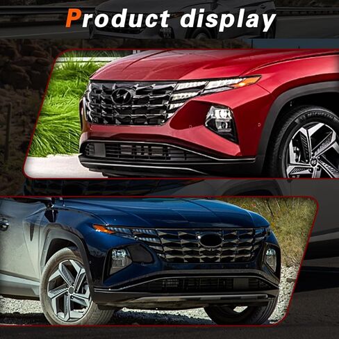 TODO Upper Gloss Black Grille Grill Compatible with 2022 Hyundai Tucson Replacement for HY1200248 86350N9000 in Kuwait