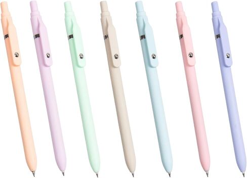 Gel Pens, 7Pcs 0.5mm Fine Point Black Ink,Stuff Aesthetic Pen Office College Supplies Teen Girl Gifts Trendy Stuff Teacher Supplies for Men Women Student (Morandi) in Saudi Arabia