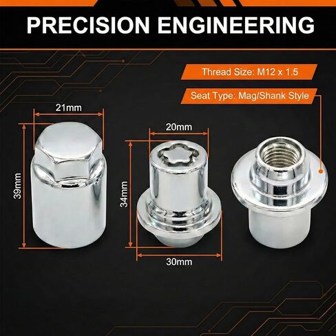 صواميل قفل العجلة السوداء M12 x 1.5 متوافقة مع تويوتا كامري كورولا تاكوما RAV4 هايلاندر سيينا ولكزس هي ES RX NX - يستبدل 00276-00900 - مجموعة أمان على طراز ماج كروم مضادة للسرقة (مفتاح 4+1) in Saudi Arabia