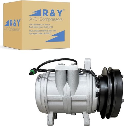 RYC New Automotive Air Conditioning Compressor and A/C Clutch EH345-01 (Replaces John Deere RE12513, RE10972, RE57936, TY6626, TY6766) in Kuwait