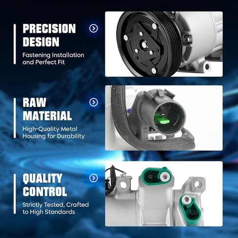 ضاغط مكيف الهواء AEagle مع قابض تكييف الهواء مناسب لسيارة Hyundai Accent 2012-2014 (بدون التحكم التلقائي في درجة الحرارة) in Kuwait