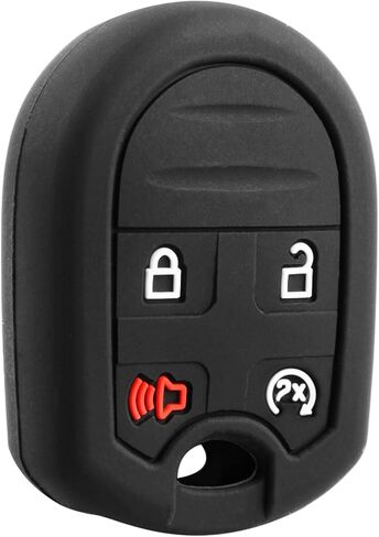 Silicone Key Fob Cover Protector for Ford & Lincoln 4-Button Remote Start Keyless Entry (Fits Explorer, F-150, F-250, F-350 & Navigator) in Kuwait
