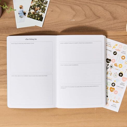 Erin Condren Designer Petite Planner - Wellness Log Edition 3, Track Habits for Sleep, Water Intake, Steps Taken, and Goals. Includes Inspirational and Fun Sticker Set in Kuwait