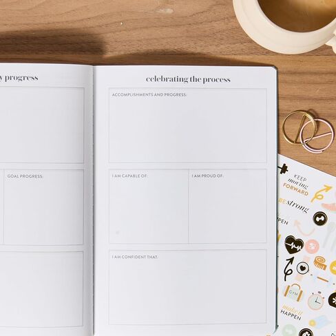 Erin Condren Designer Petite Planner - Wellness Log Edition 3, Track Habits for Sleep, Water Intake, Steps Taken, and Goals. Includes Inspirational and Fun Sticker Set in Kuwait
