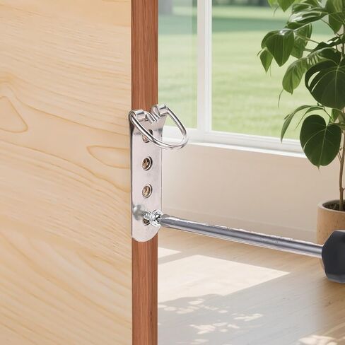6Pcs Heavy Duty Picture Hangers, D-Ring Picture Hangers with 24Pcs Screws, Frame Hanging Kit Mirror Hanging Hardware for Hangings Pictures Photo Frame in Saudi Arabia