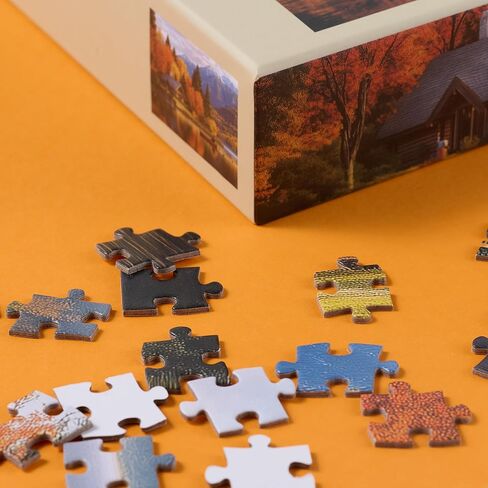 Serene Cottage Jigsaw Puzzle for Adults – 1000 Piece Puzzle with Bonus Poster Included, Unique Design & Vibrant Colors in Saudi Arabia