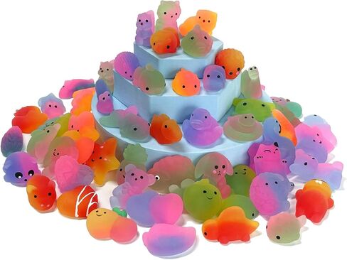 12 Pack Random Delivery Gradient Color Series Mochi Squishy,Kids Birthday Gift,Party Favors,Classroom prizes,Goody Bag Stuffers (12) in Saudi Arabia