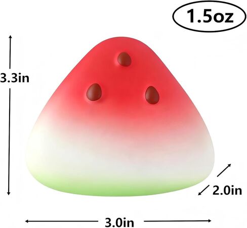 Midou Slow Rising Squishy Butter Squeeze Shape of a Watermelon Toy Sensory Stress Relief Squishies Soft & Stretchy Fidget Toys for Anxiety Relief Party Favors Stress Balls Fidget Toys 1Pcs in Saudi Arabia
