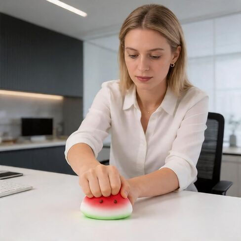 Midou Slow Rising Squishy Butter Squeeze Shape of a Watermelon Toy Sensory Stress Relief Squishies Soft & Stretchy Fidget Toys for Anxiety Relief Party Favors Stress Balls Fidget Toys 1Pcs in Saudi Arabia