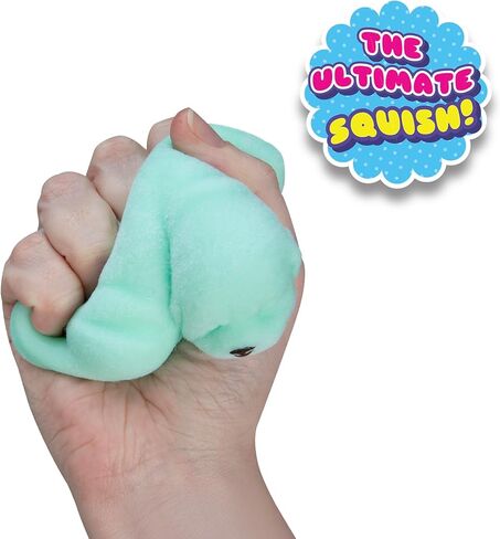 ORB Tabalicious Fluffs TABA Squishy Dog (Blue) - Fuzzy, Flocked, Cute Animal TABA Squishies Toys - Soft and Sticky Stress Ball Fluff Toys - Kawaii Sensory and Fidget Toys and Gifts Kids and Adults in Kuwait