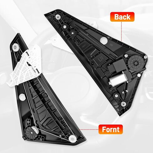 Left Front Power Window Regulator Driver Side (LH) Compatible with Hyundai Veloster 1.6L 2012 2013 2014 2015 2016 2017, Electric Window Regulator with Motor, Replace# 824012V010 82401-2V010 in Kuwait