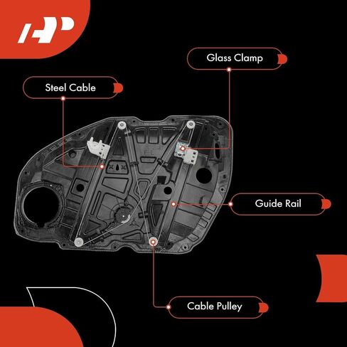 A-Premium Front Left Driver Side Power Window Regulator with 6-Blade Connector Motor Compatible with Kia Optima 2016-2020(Gas; Built in USA; with AUto-up and Down Function) in Kuwait