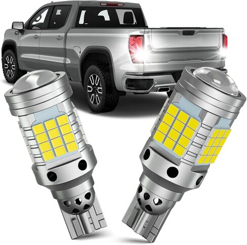 LED Reverse Light Bulbs for 2014-2026 GMC Sierra 1500 2500 3500 HD, 6000K White Super Bright Backup Bulbs Plug and Play, Pack of 2 in Saudi Arabia