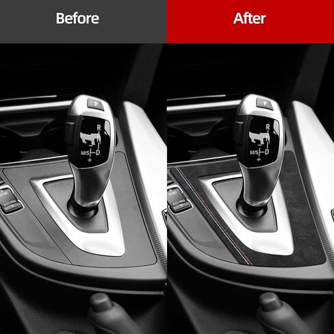 BETTERHUMZ Car Gear Shift Panel Sticker Trim for BMW F30 F34 F32 F33 F36 3 4 Series Interior Accessories in Kuwait
