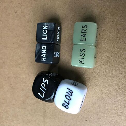 Sex Dice Set for Couples – 6-Piece Glow in The Dark Date Night Dice Game for Adults, Fun Romantic Party Game for Couples, Newlyweds, Bachelorette Party Favor, Role Play & Foreplay Dice in Saudi Arabia
