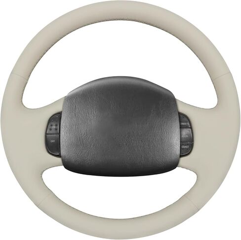 Black Genuine Leather Custom OEM Hand Stitched Steering Wheel Cover for Ford F150 F250 F350 for Expedition Excursion 1997 1998 1999 2000 2001 2002 2003 Car Interior Accessories Part in Saudi Arabia