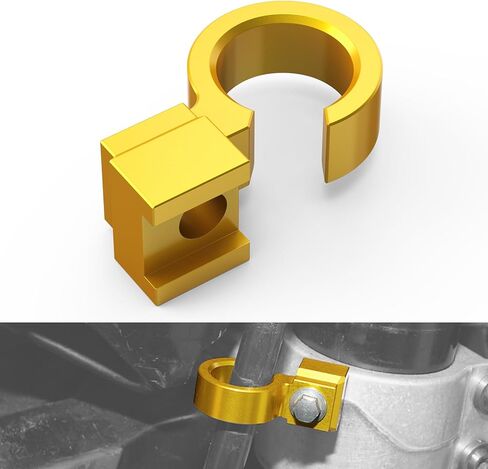 NICECNC Gold Brake Hose Clamp Brake Cable Clamp Compatible with Suzuki DR-Z400SM 2005 2006 2007-2021 2022 2023 2024 RMX450Z 2010 2011 See Fitment in Kuwait
