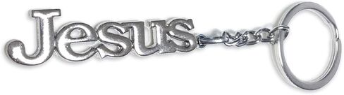 Christian Keychain Jesus Fish Metal Christian Jesus Key Ring Keychains Jesus Emblem Badge Car Creative Key Chain in Saudi Arabia