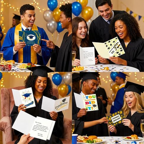 Graduation Cards with Envelopes 12Pcs, 2026 Congratulations Cards for High School College Graduate Gift Ideal (Graduation Cards) in Saudi Arabia