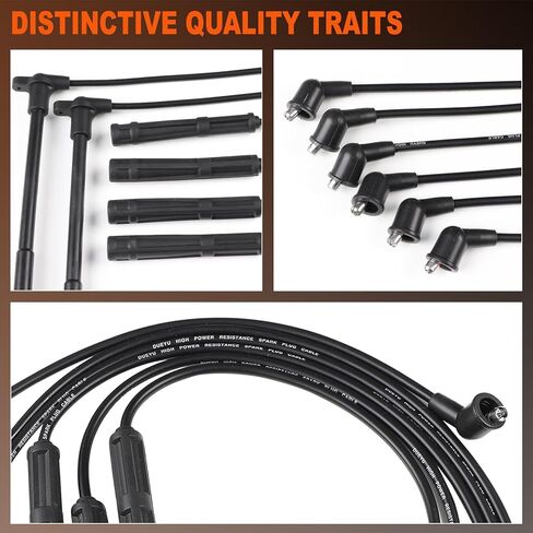 ST-6201 Ignition Spark Plug Wire Set for Nissan Pathfinder 1996-2000 for Infiniti QX4 1997-2000for Nissan Frontier 1999-2001 in Kuwait