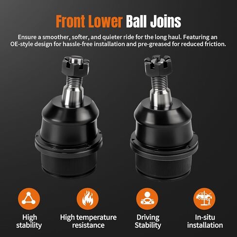 LCWRGS Front Lower Ball Joints Fits for Dodge Nitro 2007-2011, Jeep Grand Cherokee 2005-2010, Liberty 2008-2012, Commander 2006-2010, K80629-2pcs in Kuwait