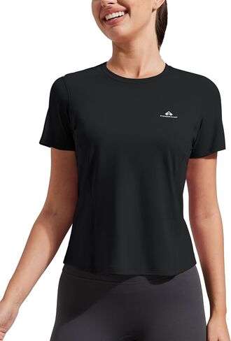 Pioneer Camp Women's Moisture Wicking Shirt Short Sleeve Athletic Top Quick Dry Crew Neck Tees Gym Yoga Running in Saudi Arabia