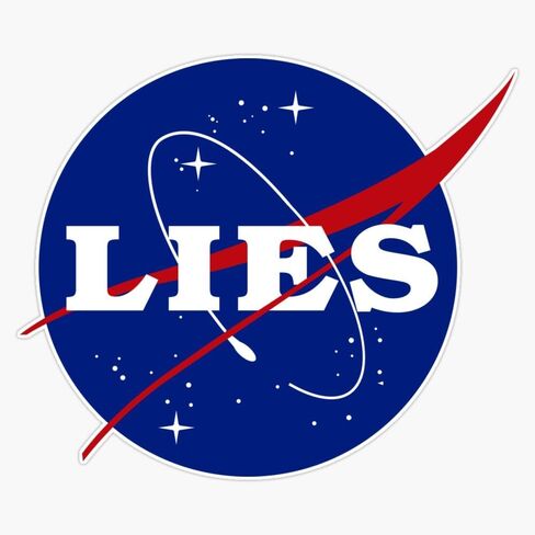 ملصق مغناطيسي من Magnet Lies NASA Parody المغناطيسي مقاس 5 بوصة in Kuwait