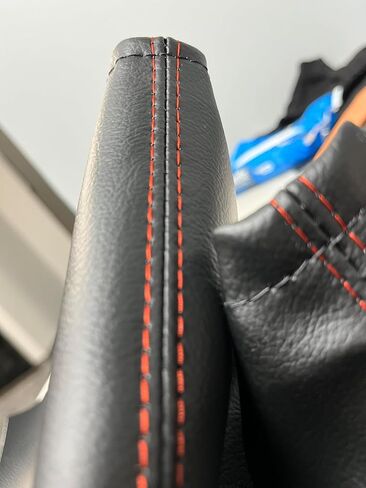 Compatible with Subaru BRZ Scion FRS, Compatible with Toyota GT86 Manual Stick Transmission Shift & eBrake Boot Cover Leather Suede Carbon Fiber (Made in USA) (Carbon Fiber (Red Stitching)) in Saudi Arabia