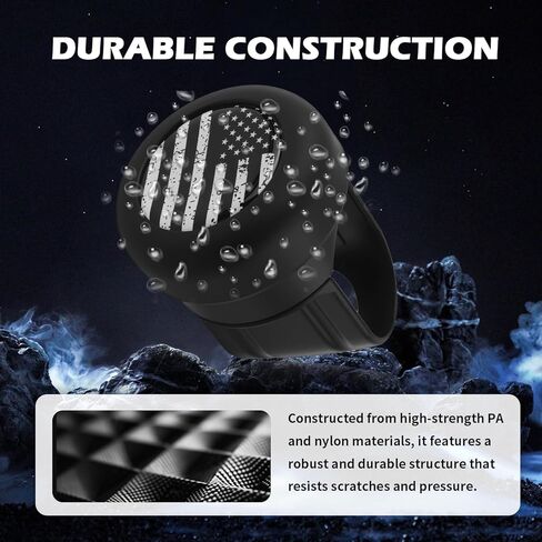 American Flag Car Steering Wheel Knob Spinner,360° Rotatable Steering Knob Spinner as USA 250th Anniversary Merchandise,Suicide Knobs for Steerings Wheel for Cars,Trucks in Kuwait