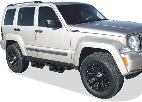 Tuxtreme Stainless Steel Pocket Steps Running Boards Side Steps Compatible with Jeep Liberty 2008-2013 (Nerf Bars Side Bars) in Kuwait