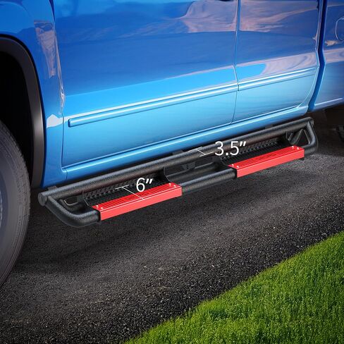 لوحات تشغيل AUTOSAVER88 متوافقة مع 2019-2026 RAM 1500 Crew Cab قابلة للطلاء بخطوات جانبية للسكك الحديدية Drop Nerf Bars in Kuwait