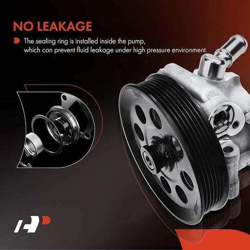 مضخة توجيه كهربائية ممتازة، مع بكرة، متوافقة مع Ford F-450 Super Duty 2011-2016، F-550 Super Duty 2011-2016، V10 6.8L، استبدال # BC3Z3A696B، 7697955173 in Kuwait