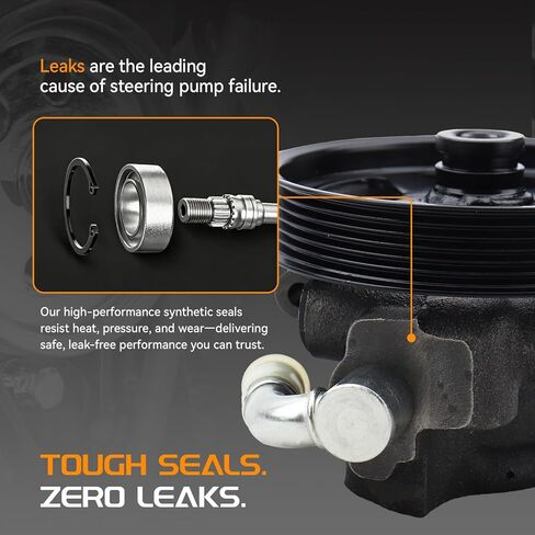 مضخة توجيه كهربائية مع بكرة، متوافقة مع Ford F-150 2004-2008 V8 4.6L/5.4L، Expedition 2003-2006، Lincoln Navigator 2003-2006، Mark LT 2006-2008 in Kuwait