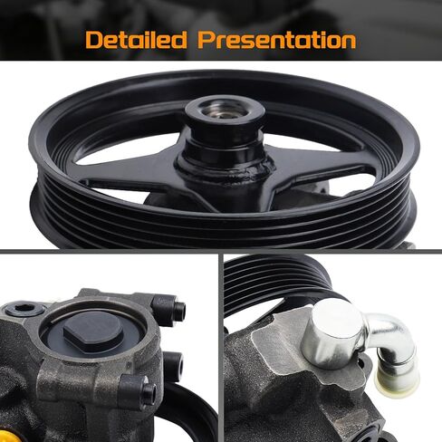 مضخة توجيه كهربائية مع بكرة، متوافقة مع Ford F-150 2004-2008 V8 4.6L/5.4L، Expedition 2003-2006، Lincoln Navigator 2003-2006، Mark LT 2006-2008 in Kuwait