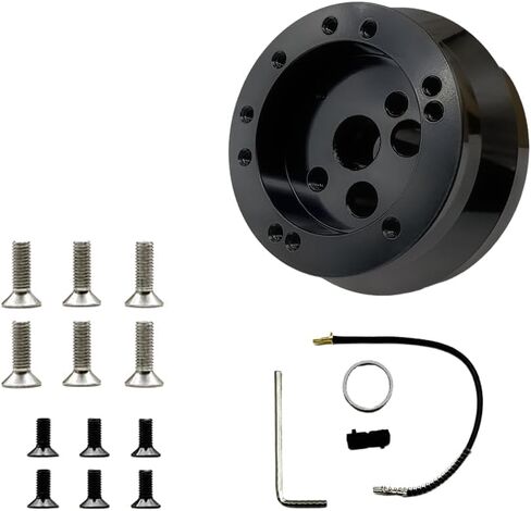 5 & 6 Hole Steering Wheel Hub Adapter Replacement Chevy 1969-1994(black) in Saudi Arabia