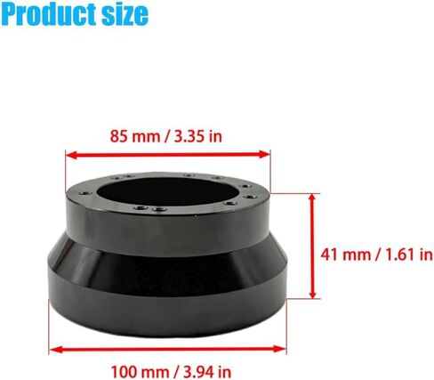 5 & 6 Hole Steering Wheel Hub Adapter Replacement Chevy 1969-1994(black) in Saudi Arabia