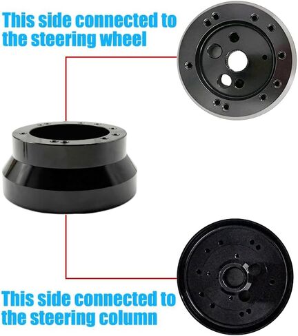 5 & 6 Hole Steering Wheel Hub Adapter Replacement Chevy 1969-1994(black) in Saudi Arabia