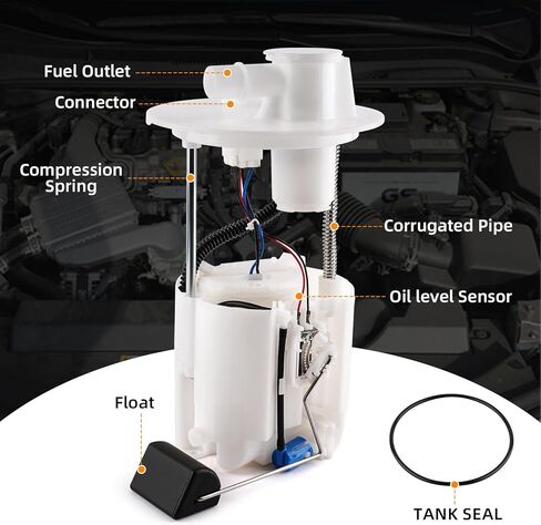 Electric Fuel Pump Module Assembly Compatible With Toyota Corolla Matrix Pontiac Vibe 2005-2013 L4 1.8L 2.4L Replace E8874M SP9165M E3781M in Kuwait