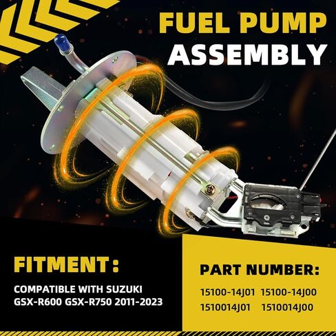 15100-14J01 15100-14J00 Fuel Pump Module Assembly Compatible with Suzuki GSX-R600 GSX-R750 2011-2023 Replace 1510014J01 1510014J00 in Kuwait