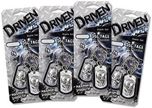 Driven by Refresh (88107) Dog Tags Novelty Black Out Air Freshener, (Pack of 4) in Saudi Arabia
