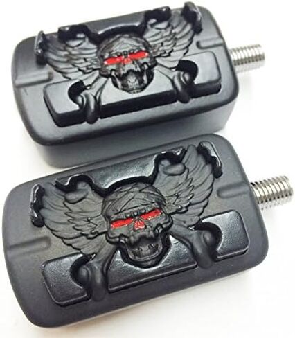 SMT- أذرع تحويل للكعب/أصابع القدم من الألومنيوم الأسود مع أوتاد Zombie Shifter متوافقة مع Harley Davidson Road Glide 1988 وما بعده [B015NZFACE] in Kuwait