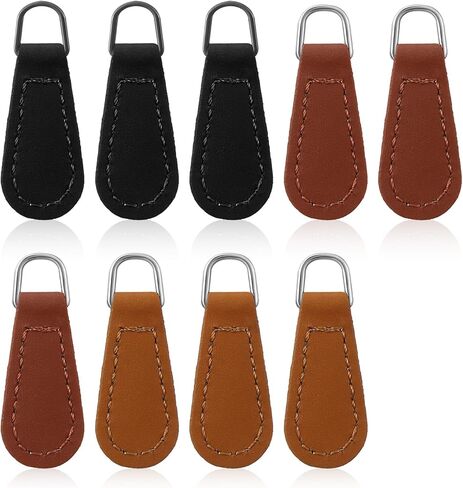 9 Pcs Purse Zipper Pull, Replacement Zipper Pull Tabs, Easy to Install Repair Extender for Jackets, Backpacks, Luggage, Wallets, Boots in Saudi Arabia