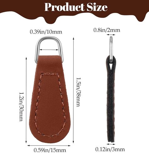 9 Pcs Purse Zipper Pull, Replacement Zipper Pull Tabs, Easy to Install Repair Extender for Jackets, Backpacks, Luggage, Wallets, Boots in Saudi Arabia