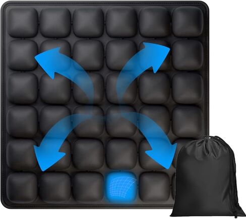 Inflatable Airplane Seat Cushion For Long Flights, Portable Travel Seat Cushion With Ergonomic Support, Pressure Relief & 3d Airbag - Fits Car, Wheelchair, Office Chair, Includes Storage Bag (1pcs) in Saudi Arabia