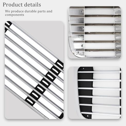 Chrome Front Hood Radiator Grille Compatible With Freightliner M2 2004-2013 (without Bug Screen) in Kuwait